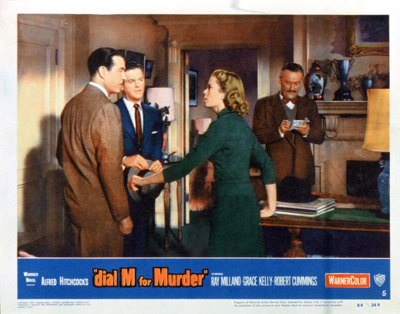 A still shot from Alfred Hitchcock's "Dial M For Murder," starring Grace Kelly, Ray Milland and Robert Cummings A still shot from Alfred Hitchcock's "Dial M For Murder," starring Grace Kelly, Ray Milland and Robert Cummings