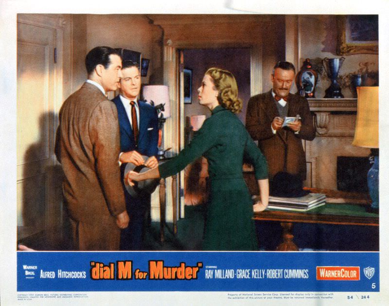 A still shot from Alfred Hitchcock's "Dial M For Murder," starring Grace Kelly, Ray Milland and Robert Cummings