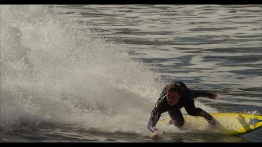 The after shot from the above photo, with the actor's face replaced on the surfer. Courtesy Scott Anderson/Digital Sandbox/20th Century Fox