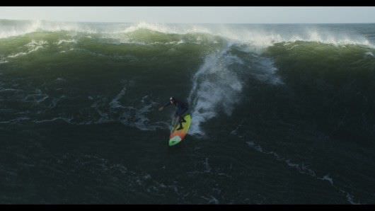 Big wave surfing at the Mavericks, after shot, with head replacement. Courtesy Scott Anderson/Digital Sandbox/20th Century Fox