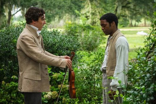 Benedict Cumberbatch as "William Ford" and Chiwetel Ejiofor as "Solomon Northup"