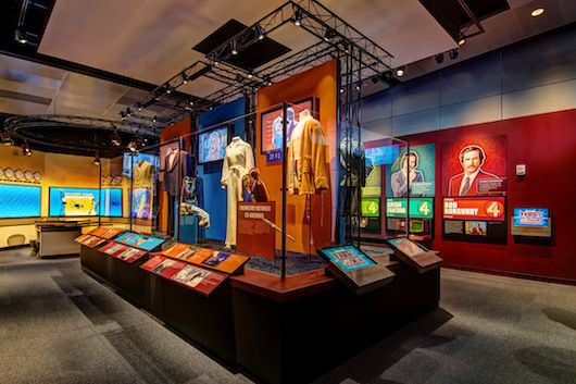 "Anchorman: The Exhibit," featuring props, costumes and footage from the 2004 hit comedy "Anchorman: The Legend of Ron Burgundy." Photo credit: Maria Bryk