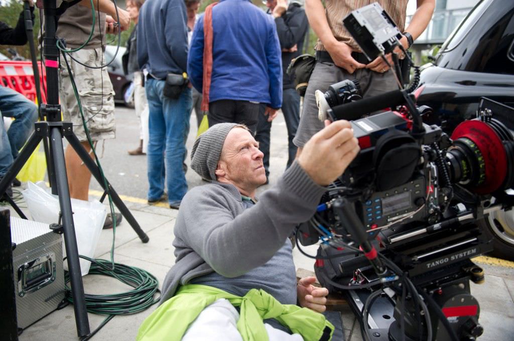 Anthony Dod Mantel on the set of 'Trance.' Courtesy Fox Searchlight