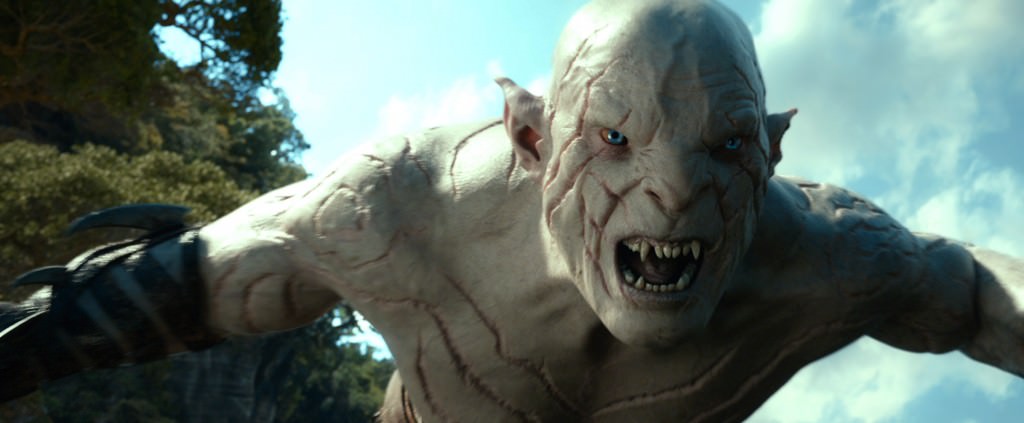 Manu Bennett as Azog. Courtesy Warner Bros. Pictures.