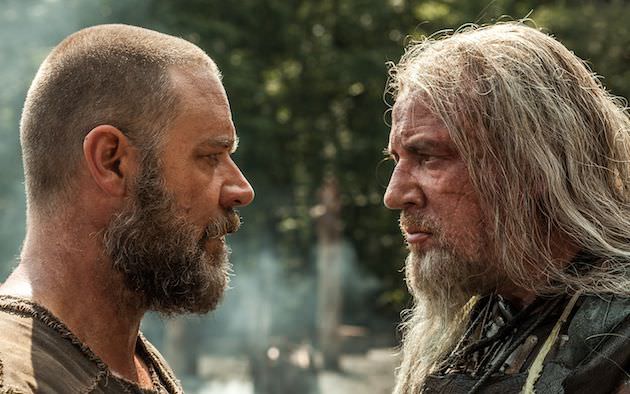 (Left to right) Russell Crowe is Noah and Ray Winstone is Tubal-Cain in NOAH, from Paramount Pictures and Regency Enterprises. N-20053R