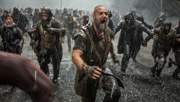 Noah defends his ark. Courtesy Paramount Pictures.