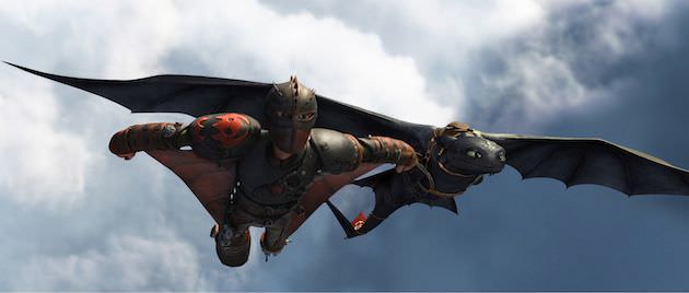 Hiccup and Toothless do some fancy flying. Courtesy DreamWorks Animation and 20th Century Fox.