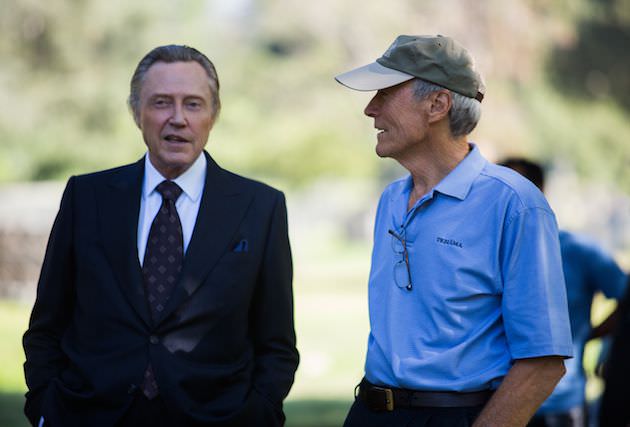 Together for the first time. Christopher Walken is mob boss Gyp DeCarlo, chatting with director Clint Eastwood. Despite careers spanning 50 years, the two have never worked together. In fact, they'd never even met. Courtesy Warner Bros. Pictures. 