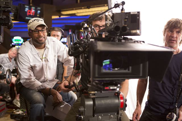 Director Tim Story  on the set of Screen Gems 'Think Like a Man Too.'