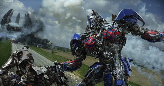 Optimus Prime's in a fight, and he's got the sparks to prove it. Courtesy Paramount Pictures. 