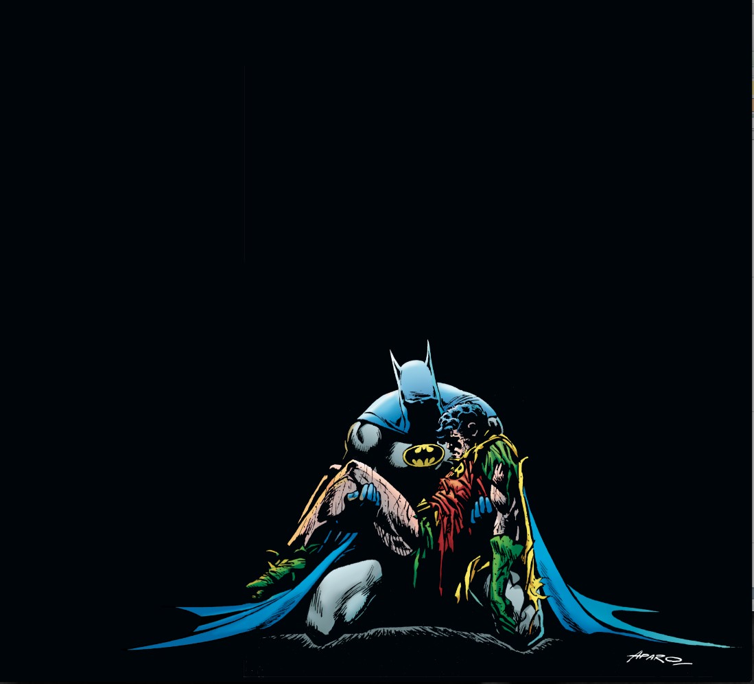 1989. Written by Jim Aparo, the title of this storyline was "A Death in the Family." The image says it all. Courtesy DC Comics. 