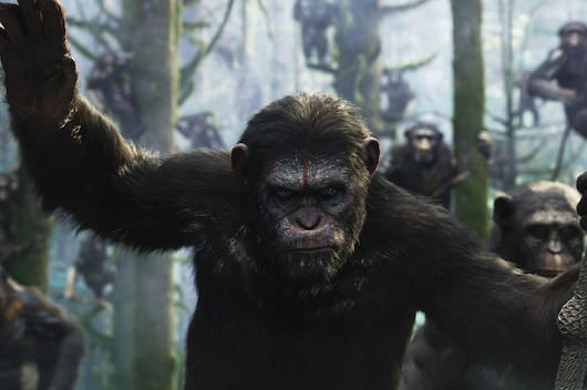 Caesar (Andy Serkis), along with Notary, were part of the 50-performer team who played apes. Courtesy 20th Century Fox. 