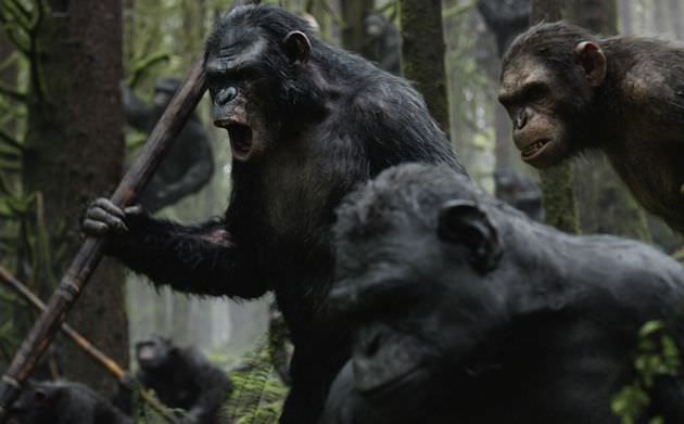 Koba (Tony Kebbell) leads a battle. Courtesy 20th Century Fox.