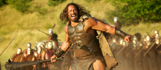 Dwayne Johnson was given a long, flowing mane and grew a beard to play Hercules. Courtesy Paramount Pictures. 