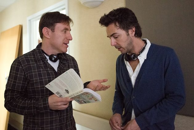 Jonathan Tropper, left, talks with director Shawn Levy. Courtesy Warner Bros. Pictures. 