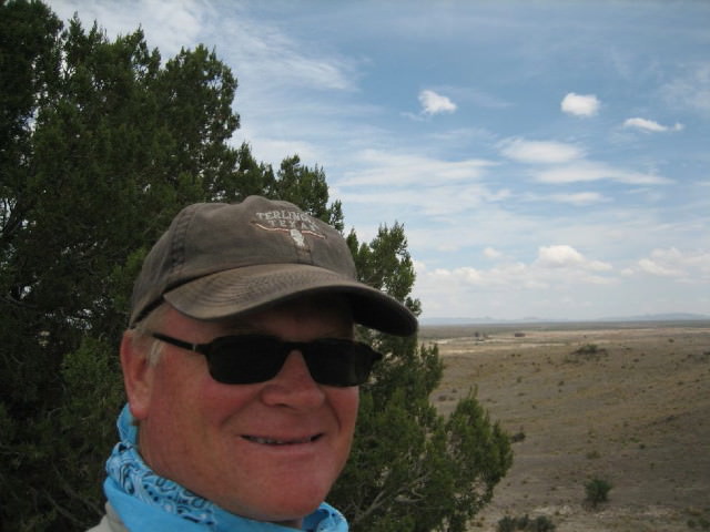 Scouting in Marfa, in West Texas. 