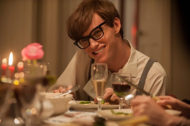 Eddie Redmayne as Hawking in a later stage of motor neuron disease. Courtesy Focus Features. 