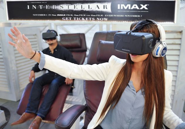 Having the 'Interstellar' Rift experience. Courtesy Paramount. 