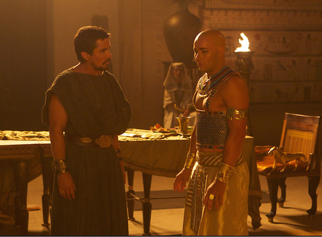 Christian Bale (left) stars as Moses and Joel Edgerton stars as Ramses.