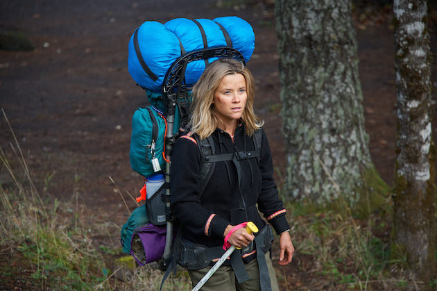 The fresh cut on Witherspoon's right cheek would have to looked scabbed over the next day of filming. Courtesy Fox Searchlight.