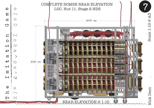 The complete Bombe, rear angle. Courtesy The Weinstein Co. 