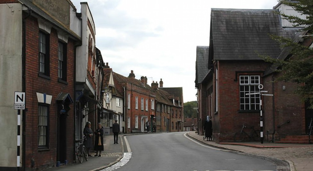 An exterior of Bletchley Village from the film. Courtesy The Weinstein Co. 