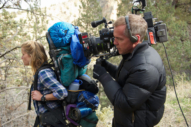 Reese Witherspoon and director Jean-Marc Vallee filming on location for 'Wild.' Courtesy Fox Searchlight