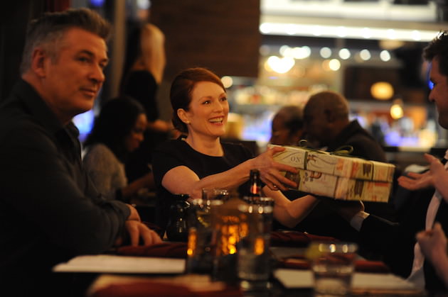 Left to right: Alec Baldwin as John and Julianne Moore as Alice Photo by Jojo Whilden, Courtesy of Sony Pictures Classics