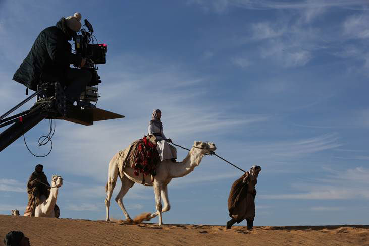 Filming in the desert in Jordan. Courtesy Berlinale 2015