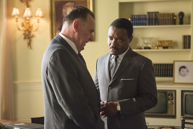 Left to right: Tom Wilkinson plays President Lyndon B. Johnson and David Oyelowo plays Dr. Martin Luther King, Jr. in SELMA, from Paramount Pictures, Pathé, and Harpo Films. SEL-13350