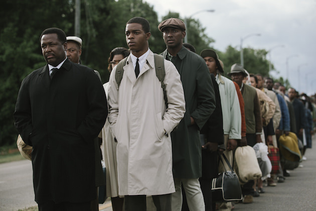 Wendell Pierce (far left) plays Rev. Hosea Williams and Stephan James (second from left) plays John Lewis in SELMA, from Paramount Pictures, Pathé, and Harpo Films. SEL-15871