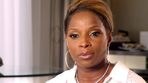 Mary J. Blige spoke to Marcus about boxing. Courtesy Amplify. 