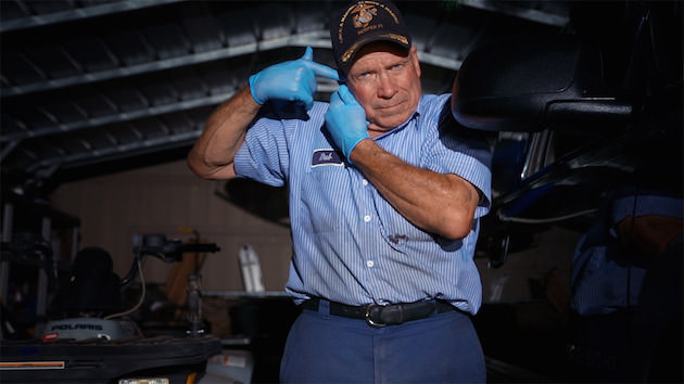 Dub Lawrence, now a part-time private investigator, a passion he fuels by income from his day job as a water and sewage pump repair service. Courtesy 'Peace Officer.' 