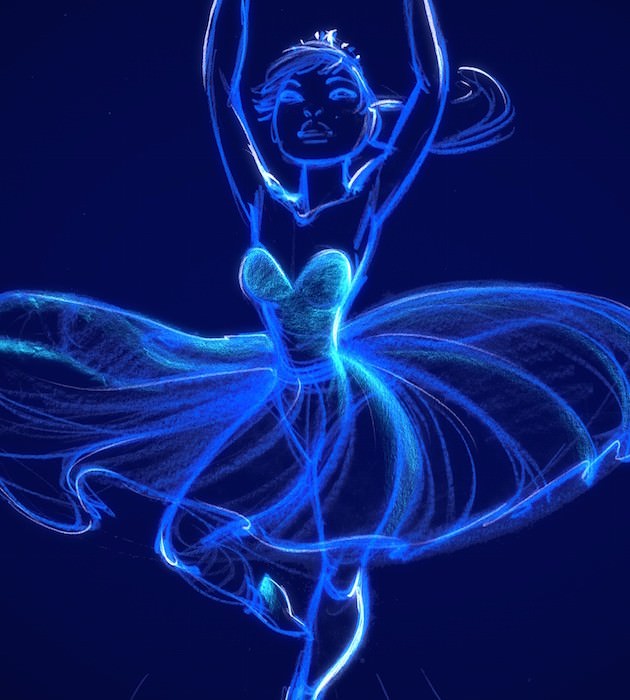 Mia as a ballerina. Courtesy Glen Keane Productions. 