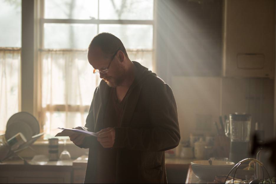 Joss Whedon on the set of Hawkeye's home. Courtesy Marvel Studios