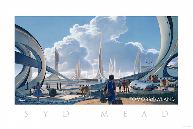 Conceptual Art look at Tomorrowland. Artist: Syd Mead Disney 2015