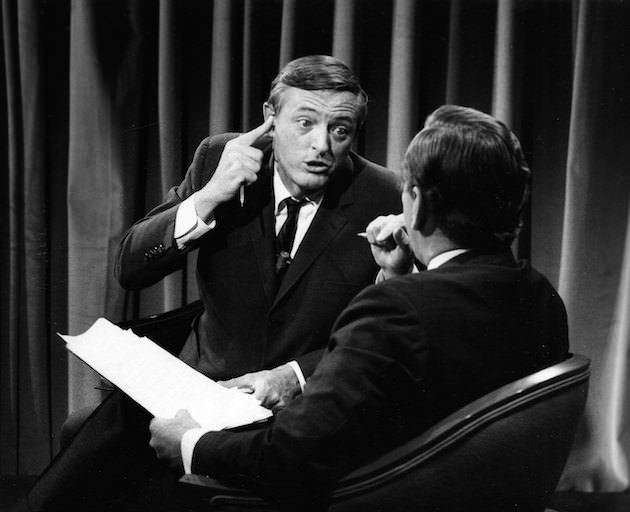 William F. Buckley Jr. and Gore Vidal in BEST OF ENEMIES, a Magnolia Pictures release. Photo courtesy of Magnolia Pictures