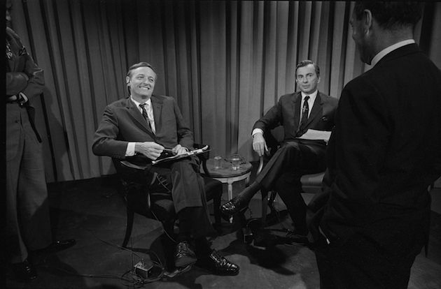 William F. Buckley Jr. and Gore Vidal in BEST OF ENEMIES, a Magnolia Pictures release. Photo courtesy of Magnolia Pictures