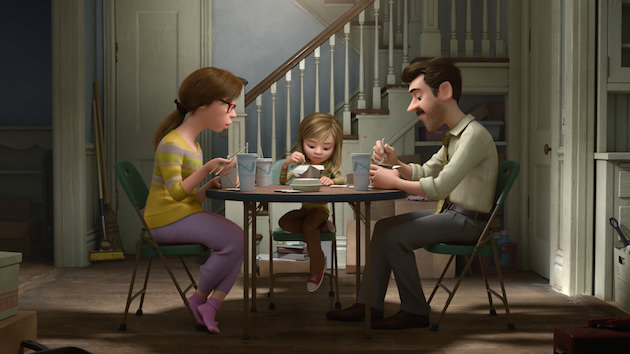Even a simple family dinner, which used to bring Riley joy, is no longer the same. ©2014 Disney•Pixar. All Rights Reserved.