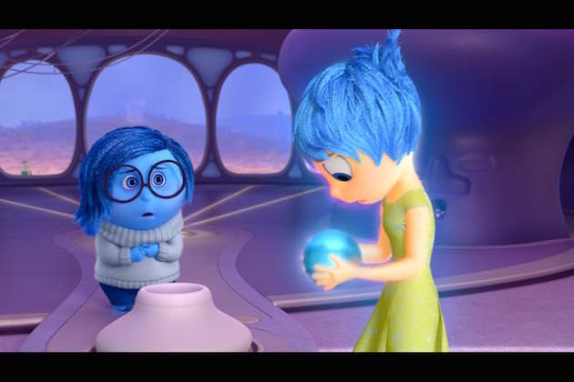 Blue, inside and out. Courtesy Pixar/Disney