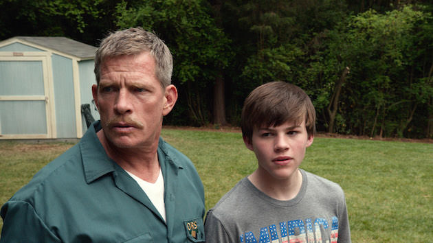 Caption: (L-r) THOMAS HADEN CHURCH as Ray Wincott and JOSH WIGGINS as Justin Wincott in Warner Bros. Pictures and Metro-Goldwyn-Mayer Pictures’ family drama “MAX,” a Warner Bros. Pictures and Metro-Goldwyn-Mayer Pictures release.