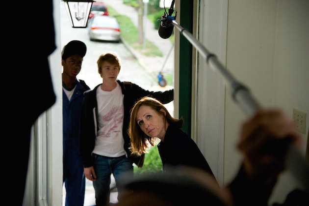 RJ Cyler, Thomas Mann, and Molly Shannon on set of ME AND EARL AND THE DYING GIRL. Photo by Anne Marie Fox. © 2015 Twentieth Century Fox Film Corporation All Rights Reserved