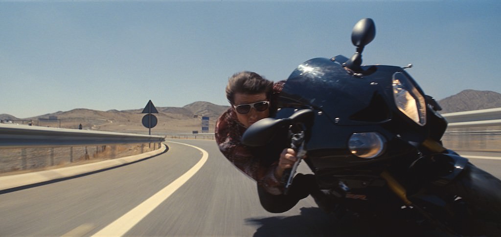 Tom Cruise plays Ethan Hunt in Mission: Impossible - Rogue Nation from Paramount Pictures and Skydance Productions.