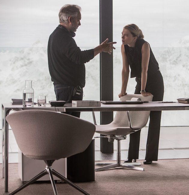 Director Sam Mendes and Léa Seydoux on the set of Metro-Goldwyn-Mayer Pictures/Columbia Pictures/EON Productions’ action adventure SPECTRE.
