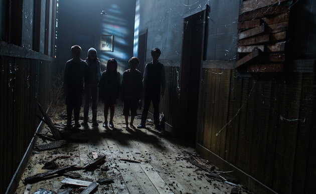 The Children advance in director Ciaran Foy's horror movie SINISTER 2, a Gramercy Pictures release.