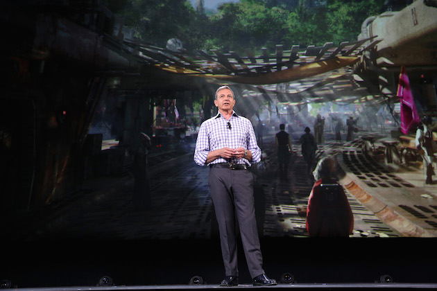 ANAHEIM, CA - AUGUST 15: The Walt Disney Company Chairman and CEO Bob Iger took part today in "Worlds, Galaxies, and Universes: Live Action at The Walt Disney Studios" presentation at Disney's D23 EXPO 2015 in Anaheim, Calif. (Photo by Jesse Grant/Getty Images for Disney) *** Local Caption *** Bob Iger