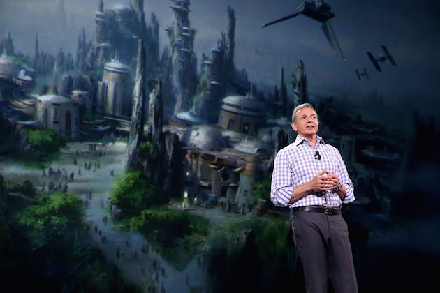 ANAHEIM, CA - AUGUST 15: The Walt Disney Company Chairman and CEO Bob Iger took part today in "Worlds, Galaxies, and Universes: Live Action at The Walt Disney Studios" presentation at Disney's D23 EXPO 2015 in Anaheim, Calif. (Photo by Jesse Grant/Getty Images for Disney) *** Local Caption *** Bob Iger