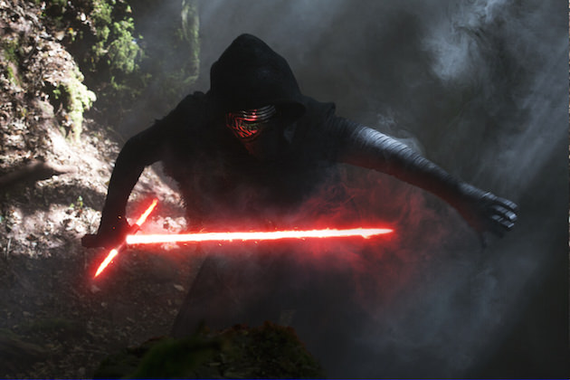 Star Wars: The Force Awakens Kylo Ren (Adam Driver) Ph: David James ©Lucasfilm 2015