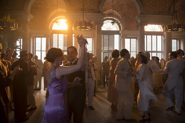 From a tennis pavilion in Brooklyn to a beautiful hotel bar in Cuba, complete with the huge shutters to keep out the punishing sun. Courtesy HBO.