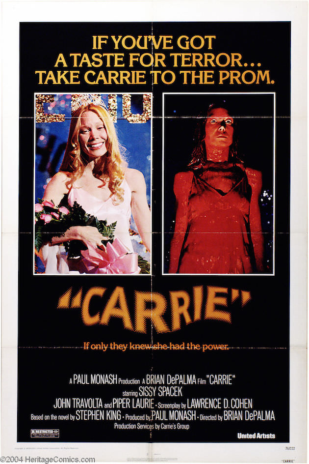 Carrie theatrical poster.